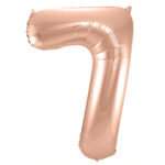 Balon Folie 86cm Rose Gold Cifra 7 Folat - imagine 2