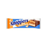 Baton cu napolitane Knoppers in ciocolata cu crema de lapte si arahide 40g