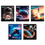 Caiet A5 "Space expedition" 48 foi, matematica Yes