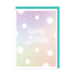 Felicitare - Star Burst Holographic Birthday Card OHH DEER