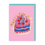 Felicitare -Heart Cake Birthday Card OHH DEER