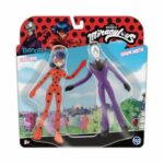 Set 2 figurine Ladybug + Hawk Moth 19x20cm Miraculous Bend-Ems LONGSHORE - imagine 2