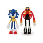 Set 2 figurine Sonic + Dr. Eggman 19x20cm Sonic Bend-Ems LONGSHORE