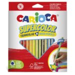 Set creioane colorate Supercolor Triangular 18 buc. 5mm Carioca