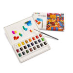 Set acuarela solida 24 culori, Carioca Plus