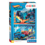 Puzzle Hotwheels 2x60 piese CLEMENTONI