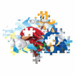 Puzzle Super Color Sonic 104 piese CLEMENTONI - imagine 2