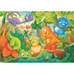 Puzzle Maxi Oaza fericita a dinozaurilor 24 piese CLEMENTONI - imagine 2