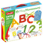 Joc educativ cu sireturi Montessori ABC+123 QUERCETTI