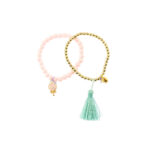 Set bratara Pink and Cotton Precious NICE