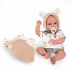 Papusa nou-nascuta Erik in cachiula cu urechiusi 42 cm Antonio Juan - imagine 2