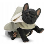 Jucarie Buldog Lily in salopeta verde 32cm ASI