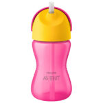 Avent Cana cu pai flexibil Girl 300ml 12m+ Avent