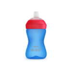 SCF802/01 Philips Avent Cana cu tetina moale, rezistenta la muscaturi, 300 ml, baiat