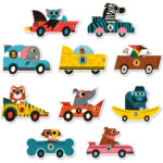 Puzzle Duo Racing Cars Djeco - imagine 2