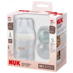 Set Newborn (Stilcuta Perfect match 150ml/Suzeta silicon Mommyfeel) 0+ luni NUK — изображение 2