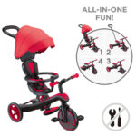 Tricicleta 4 in 1 Explorer Trike Red GLOBBER