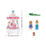 Set de constructie Carusel muzical 566 elem SLUBAN - imagine 3