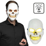 Masca Halloween cu design craniu LED BOLAND - imagine 2