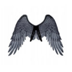 Aripi de arhanghel, 95x75cm, negru BOLAND - imagine 2