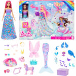 Barbie Advent Calendar Barbie cu 24 Surprise Unicorn & Pets MATTEL