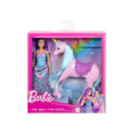 Set de joc Barbie Fantasy Doll & Unicorn cu accesorii MATTEL - imagine 2