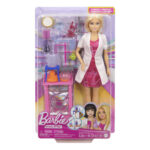 Set de joc Papusa Barbie Laborant cu accesorii MATTEL - imagine 2