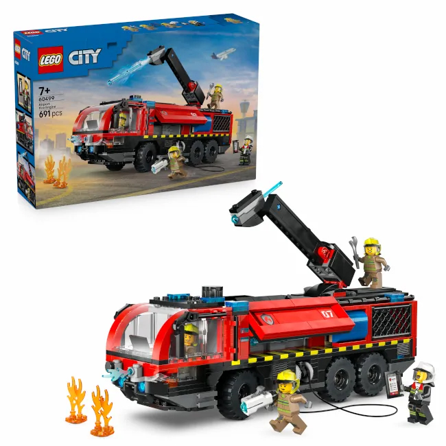 5702018056899 Autospeciala de pompieri la aeroport City LEGO 60499 - imagine 1