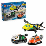 Avion, autospeciala de service si aeroglisor in versiuni adaptate City LEGO 60505