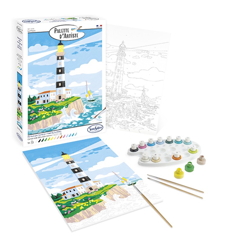 3373910452038 Pictura pe numere - Le Phare Palette d'artiste Sentosphere - imagine 1