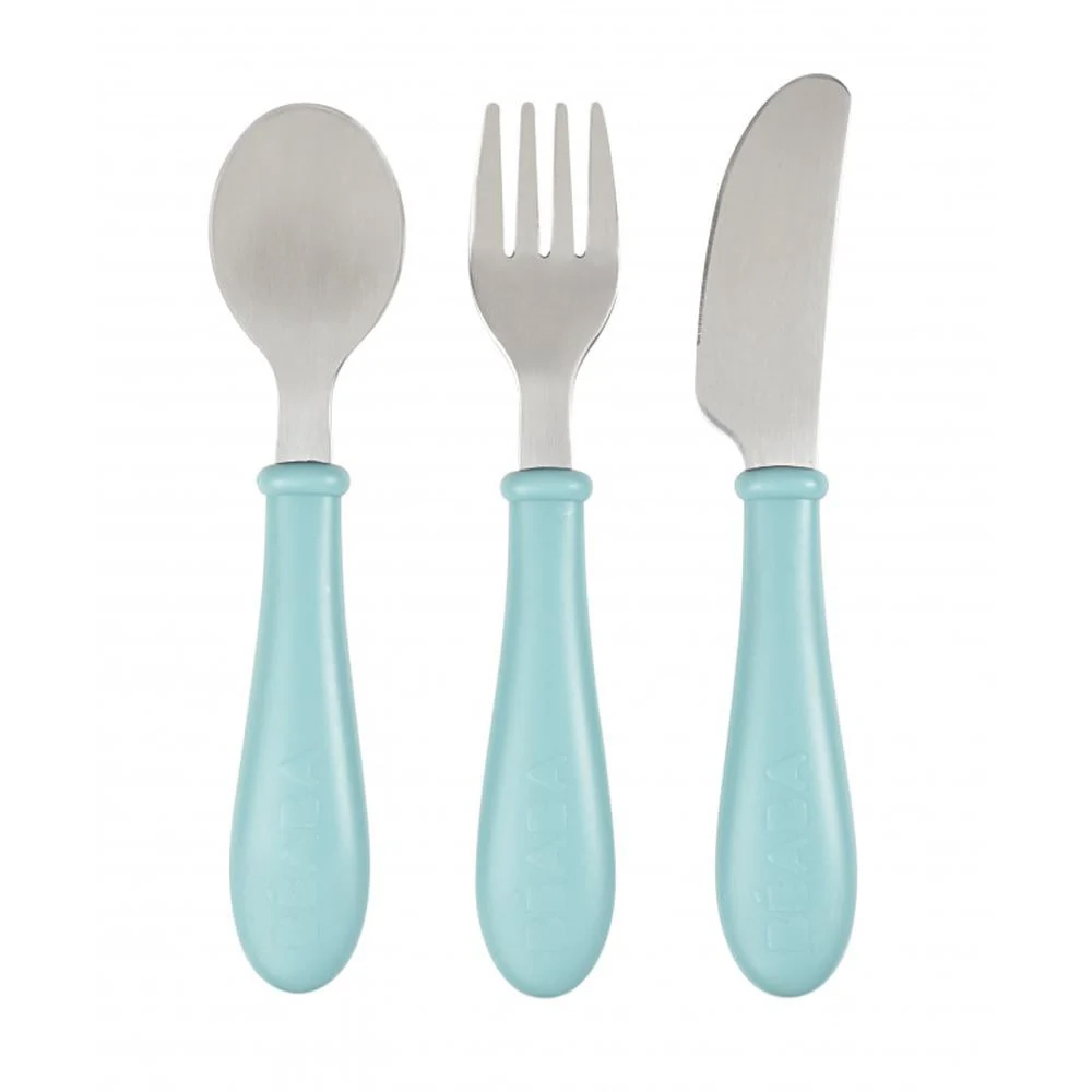 3384349134617 Set 3 tacamuri inox - Airy Green Beaba - imagine 1