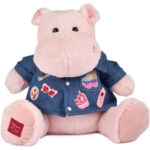 Jucarie plus Hippo Pink Mallow 20 cm DOUDOU