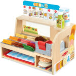 Joc de rol Sandwich din lemn Melissa and Doug